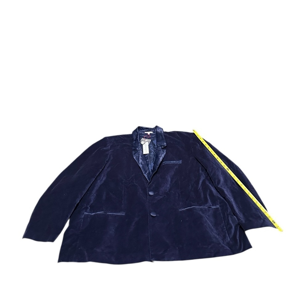 Frances Valentine Deep Blue Velvet men Blazer size 2XL - Picture 6 of 16